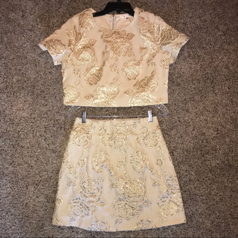Two Piece Gold Dress, NYE